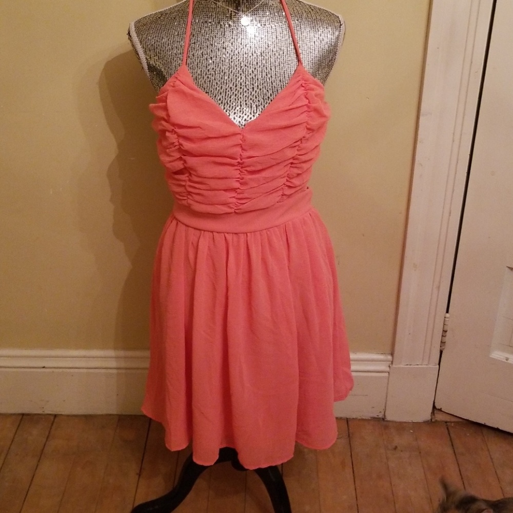 Peach dress